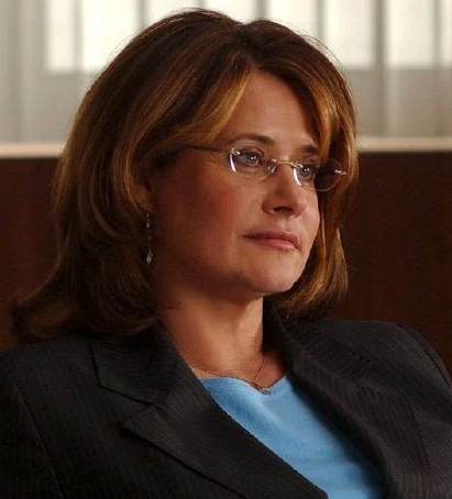 Dr. Melfi from TV show The Sopranos sitting in her office