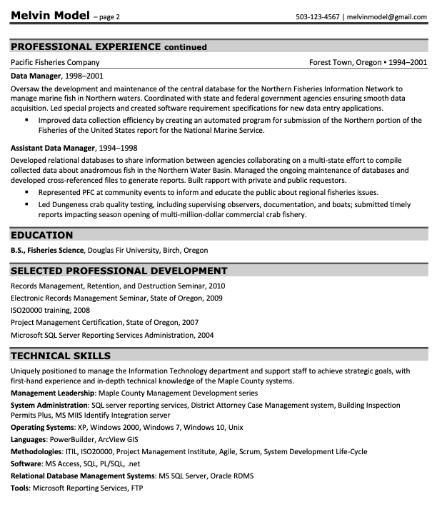 Melvin's resume example 02