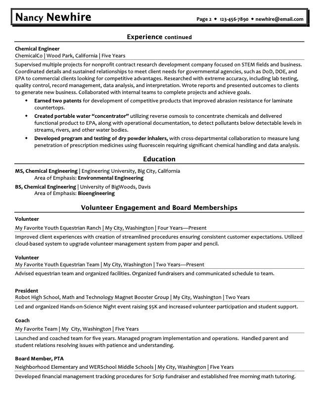 Nancy's resume example 02