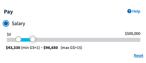 usajobs salary slider control