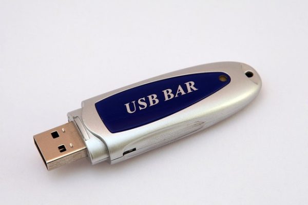 external USB thumb drive